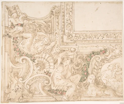 Cove by anonymous, drawing, 1600-1700