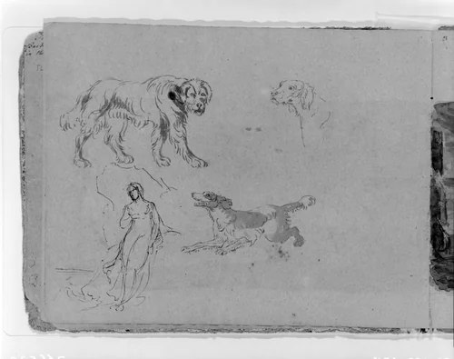 (From Sketchbook) by Thomas Sully, artwork, 1810-1820