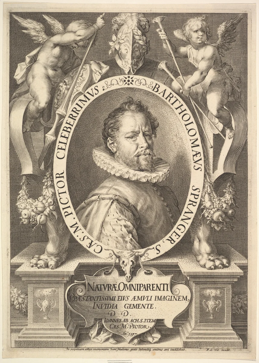 Bartholomeus Spranger by Jan Muller, print, 1616-1620