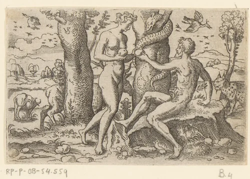 Zondeval by Unknown, print, 1524-1562