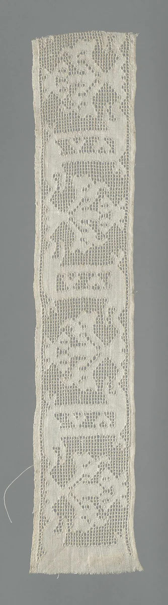 Border (From a Cover) by Southern Italy or Sicily, textile, 1675-1700