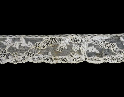 Fragment (Border) by Italy, Burano, textile, 1760-1769