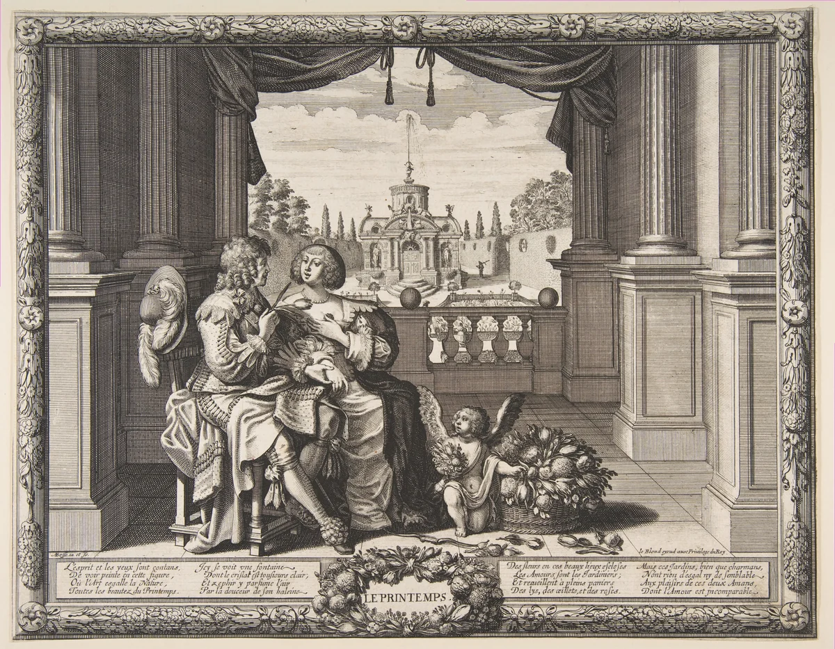 Spring by Abraham Bosse, print, 1632-1642