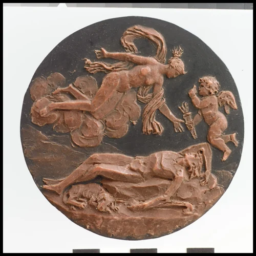 Diana and Endymion by Jacques-Edmé Dumont, metalwork, 1800-1810