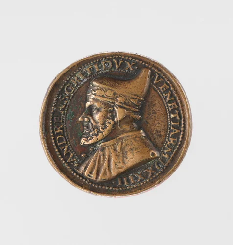Andrea Gritti (1454-1538), Doge of Venice (from 1523) by Andrea Spinelli, metalwork, 1534