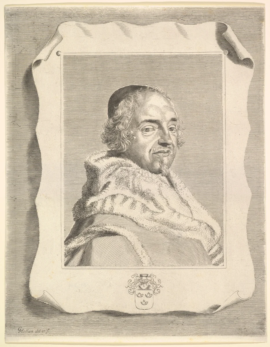 François-Théodore de Nesmond by Claude Mellan, print, 1656-1666