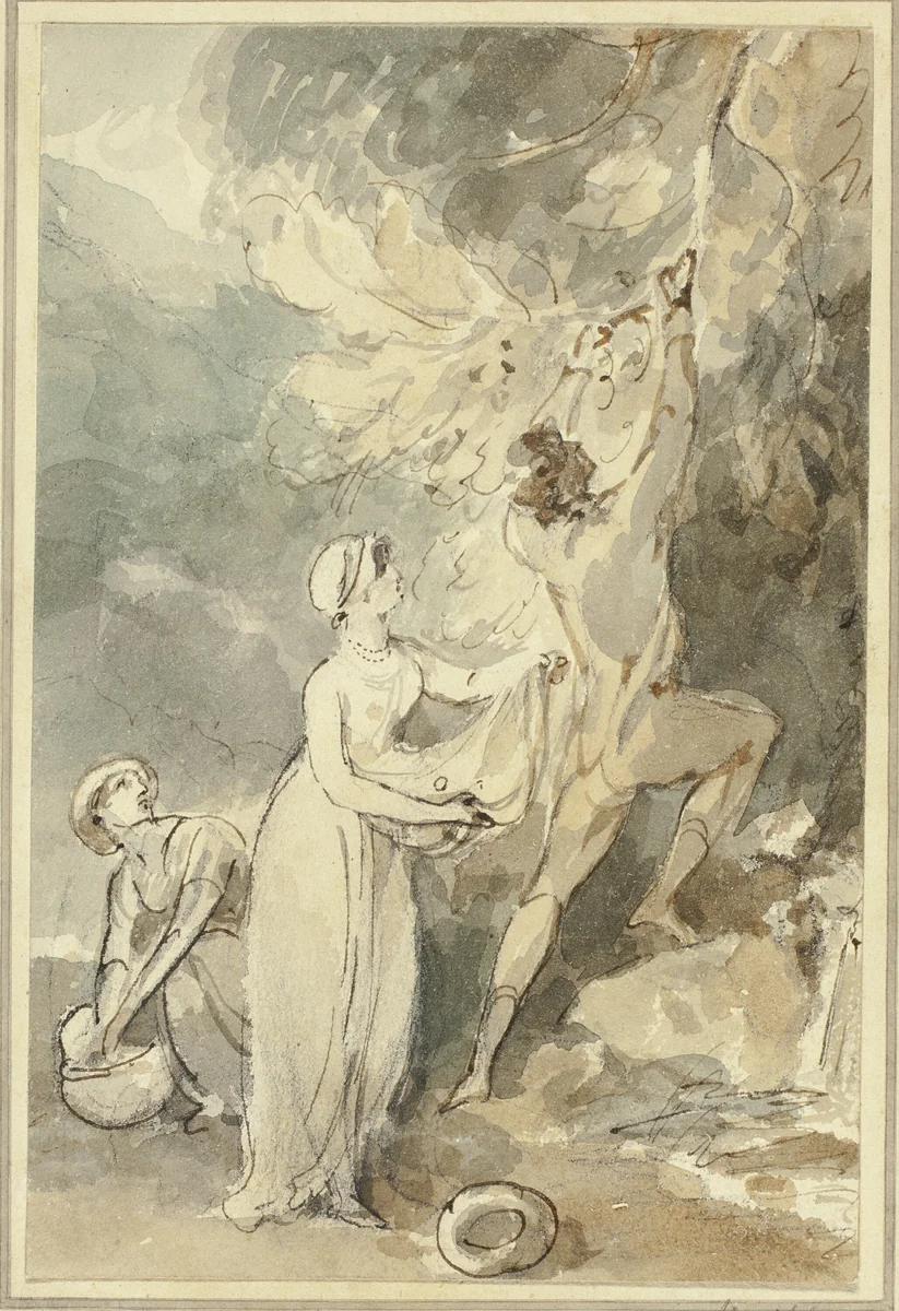 Autumn Nutting by William Hamilton, painting, 1771-1801