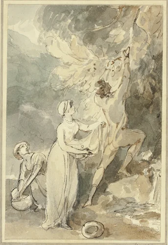 Autumn Nutting by William Hamilton, painting, 1771-1801