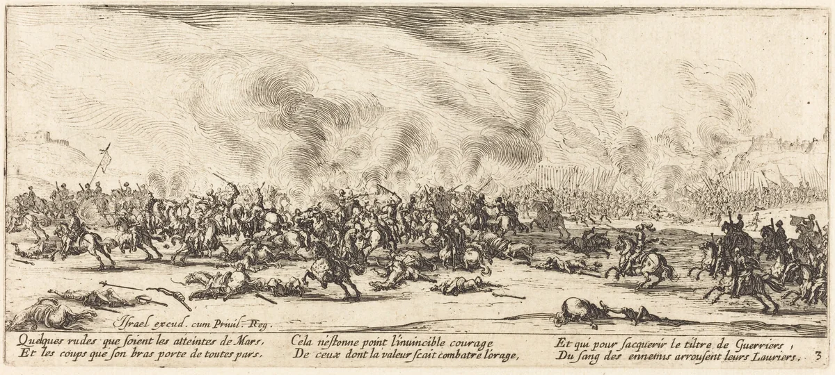 The Battle by Jacques Callot, print, 1633