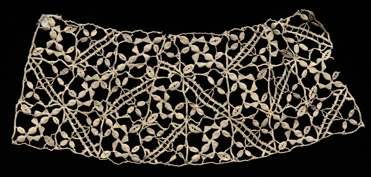 Needlepoint (Punto in aria) Lace Collar by Unknown, textile, 1560-1599