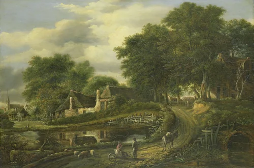 Landscape by Julien Joseph Ducorron, painting, 1800-1837