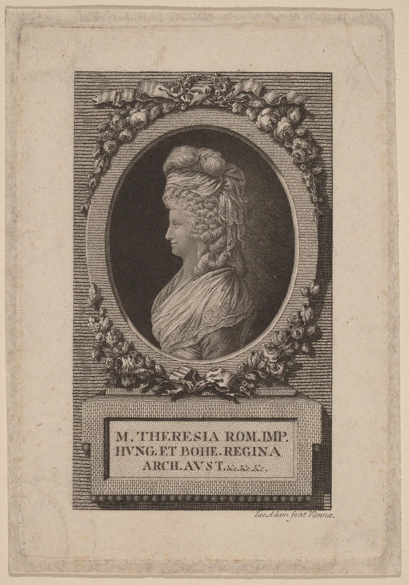 Marie-Thérèse, Holy Roman Empress by Jacob Adam, print, 1748-1811