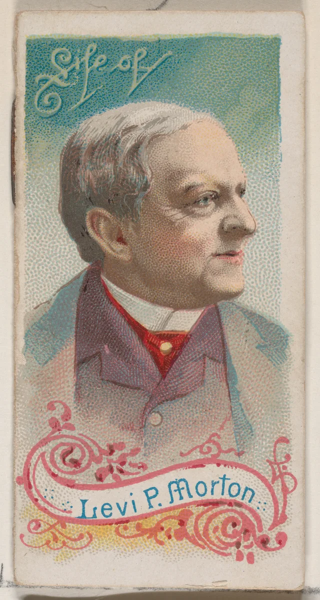 Life of Levi P. Morton, from the Histories of Poor Boys and Famous People series of booklets (N79) for Duke brand cigarettes by W. Duke, Sons & Co., print, 1888