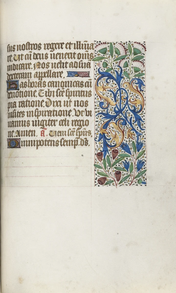 Book of Hours (Use of Rouen): fol. 102r by Master of the Geneva Latini, book, 1465-1475