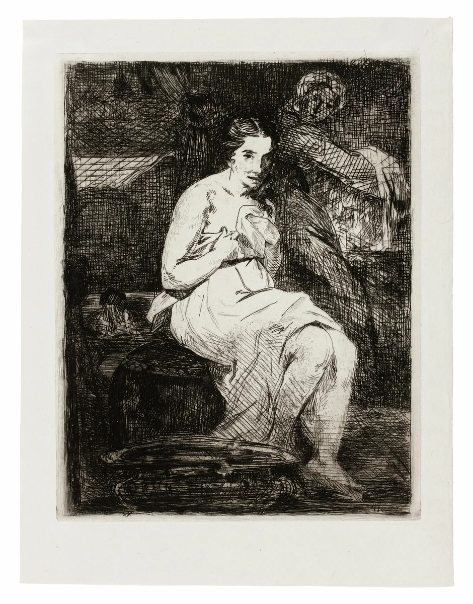 The Toilette by Édouard Manet, print, 1862
