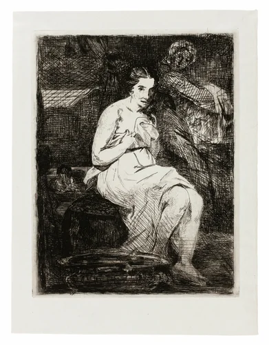 The Toilette by Édouard Manet, print, 1862