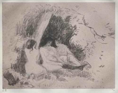 Nude Women by Camille Pissarro, print, 1891-1901