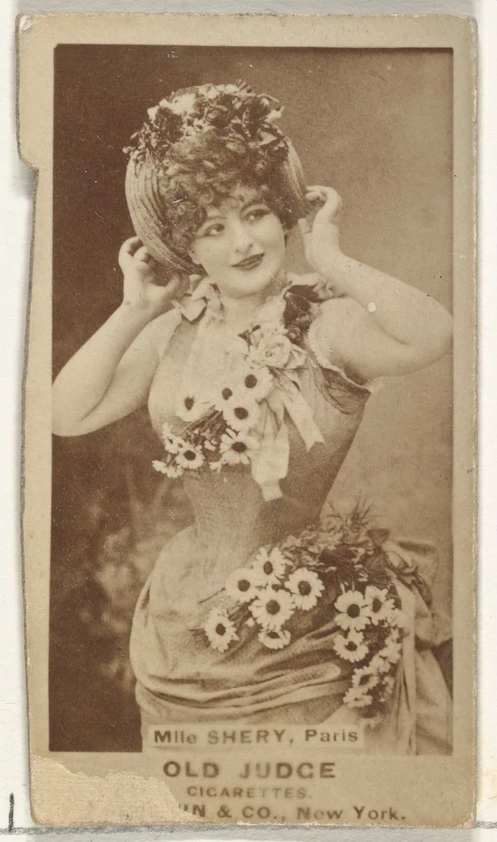 Mlle. Shery, Paris, from the Actors and Actresses series (N171) for Old Judge Cigarettes by Goodwin & Company, photograph, 1886-1890