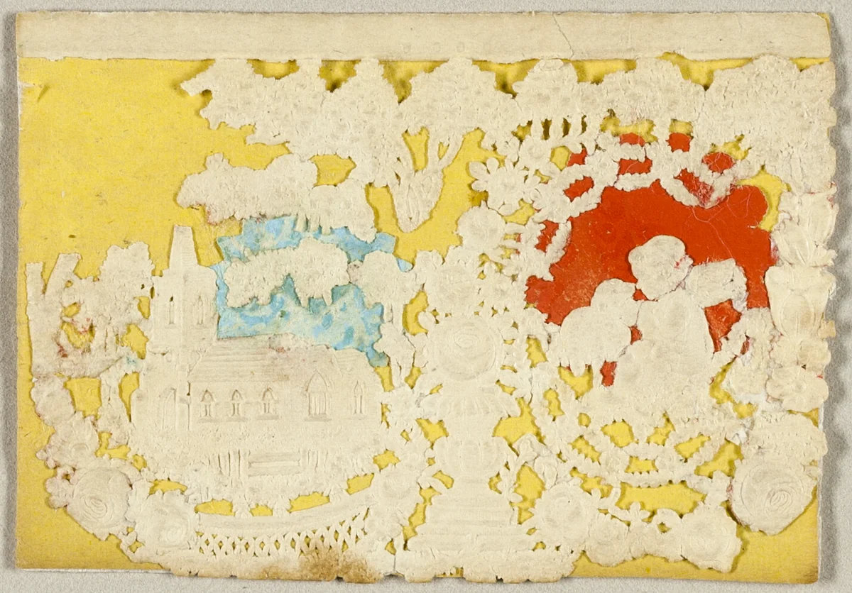 Untitled Valentine (Church and Cupid) by Thomas Wood, other, 1850-1859