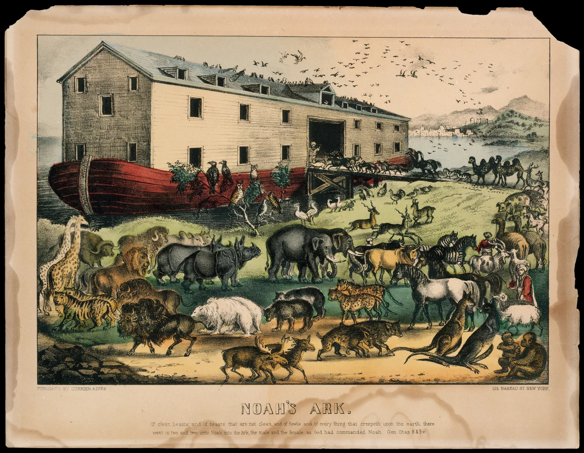 Noah's Ark by Currier & Ives, print, 1868-1878