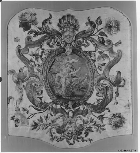 Chair panel by Daniel Marot, textile, 1700-1715