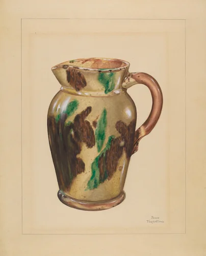 Pitcher by John Tarantino, index of american design, 1936