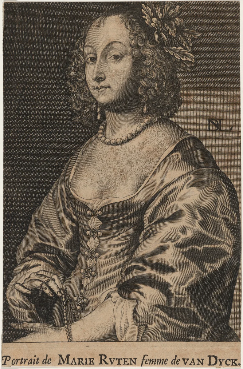 Lady Mary Ruthven, Wife of A. Van Dyck by Nicolas de Larmessin IV, print, 1684-1755