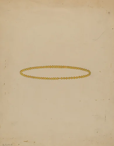 Necklace by Michael Fenga, index of american design, 1937