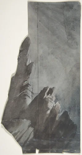 Design for a Stage Set by Eugène Cicéri, drawing, 1830-1890