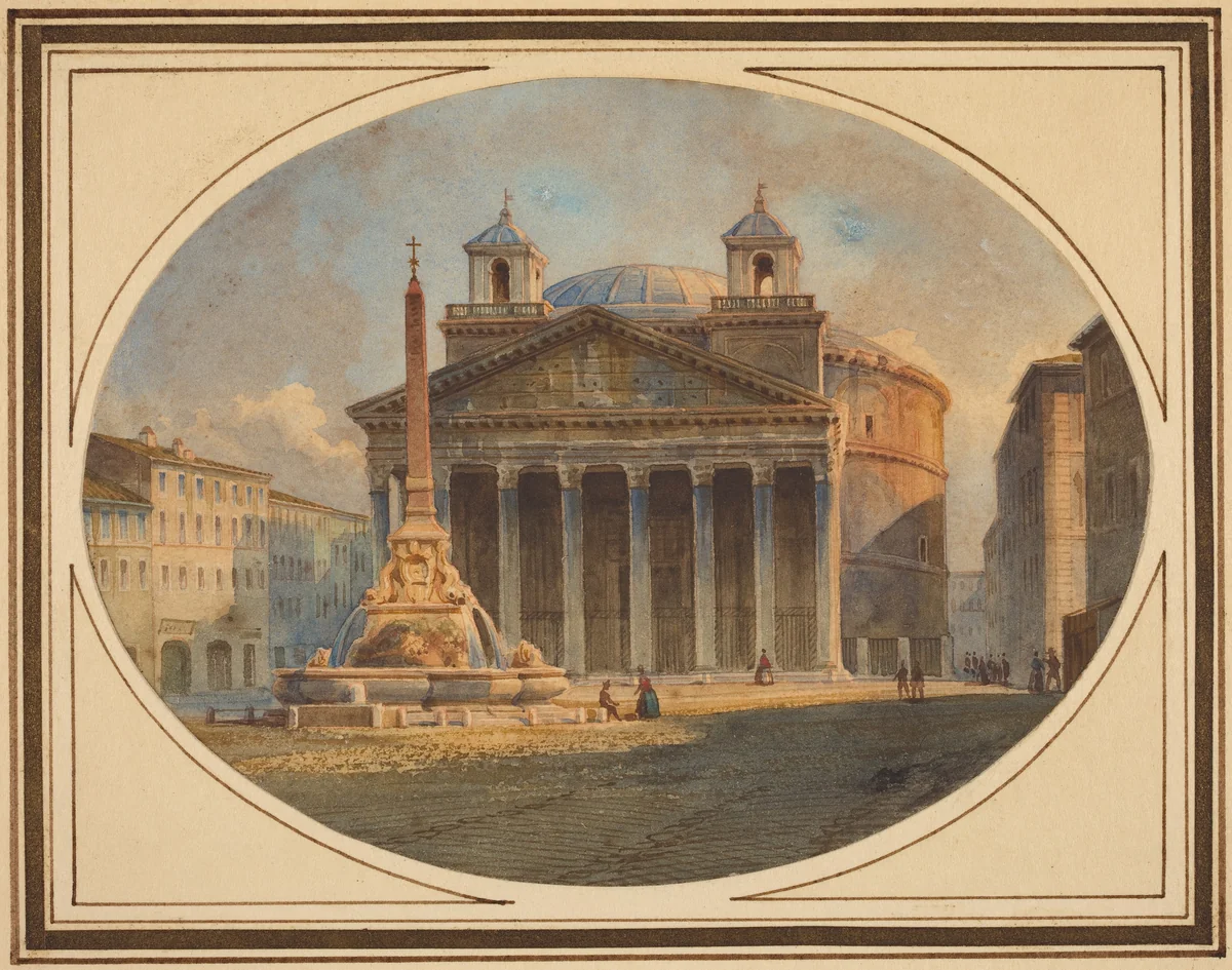The Pantheon by Victor Jean Nicolle, drawing, 1754-1826