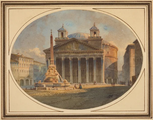 The Pantheon by Victor Jean Nicolle, drawing, 1754-1826