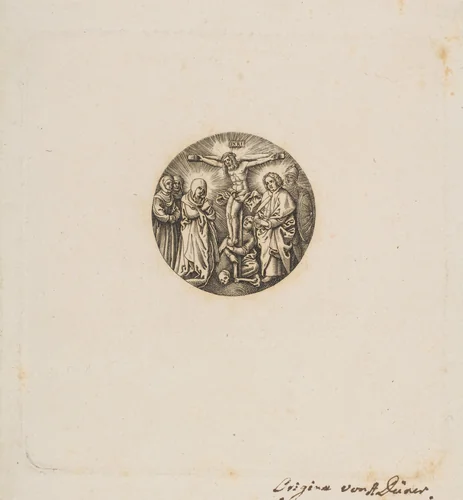 The Crucifixion (Round) (copy) by Johannes Riepenhausen, print, 1800-1860
