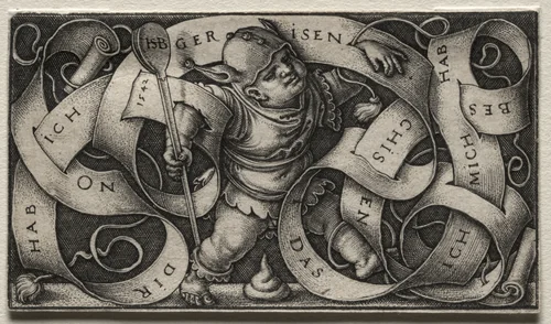 The Little Buffoon by Hans Sebald Beham, print, 1542