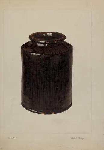 Jar by Clyde L. Cheney, index of american design, 1938