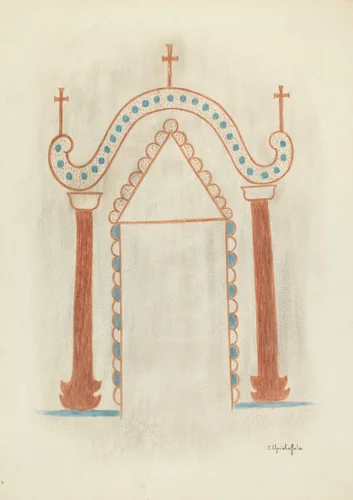 Wall Painting by Cornelius Christoffels, index of american design, 1941