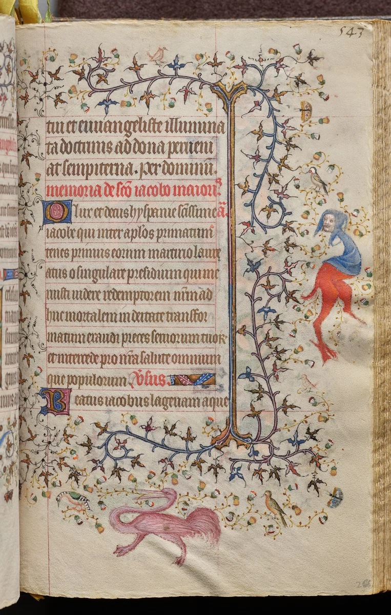 Hours of Charles the Noble, King of Navarre (1361-1425): fol. 266r, Text by Master of the Brussels Initials and Associates, book, 1400-1410