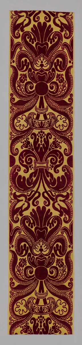 Panel from the Davanzati Palace by Italy, Florence, textile, 1615-1635