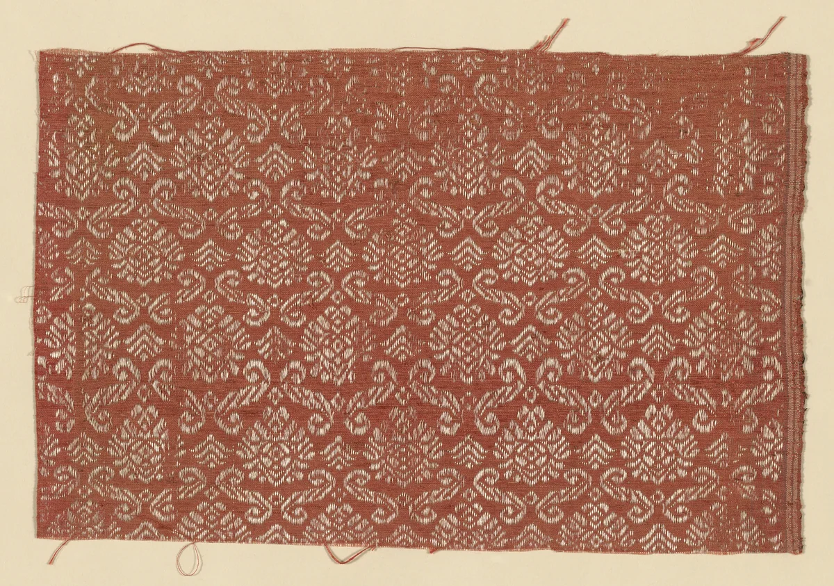 Fragment by Italy, textile, 1650-1700