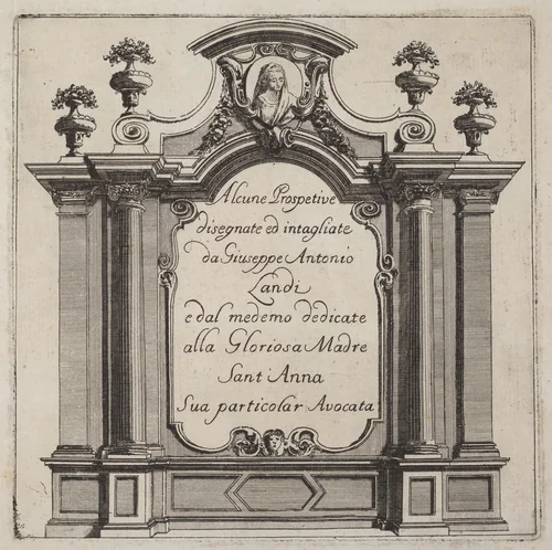 Alcune Prospettive by Giuseppe Antonio Landi, print, 1719-1753