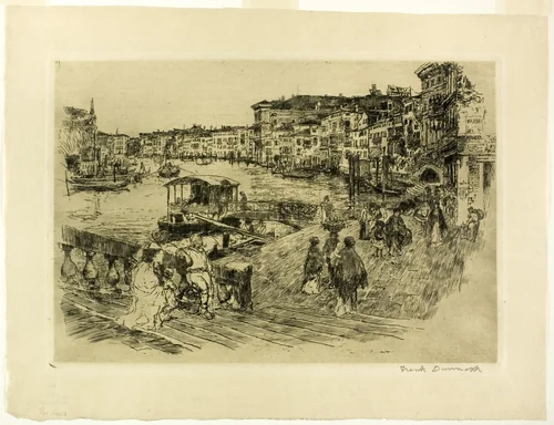 View of the Grand Canal by Frank Duveneck, print, 1883
