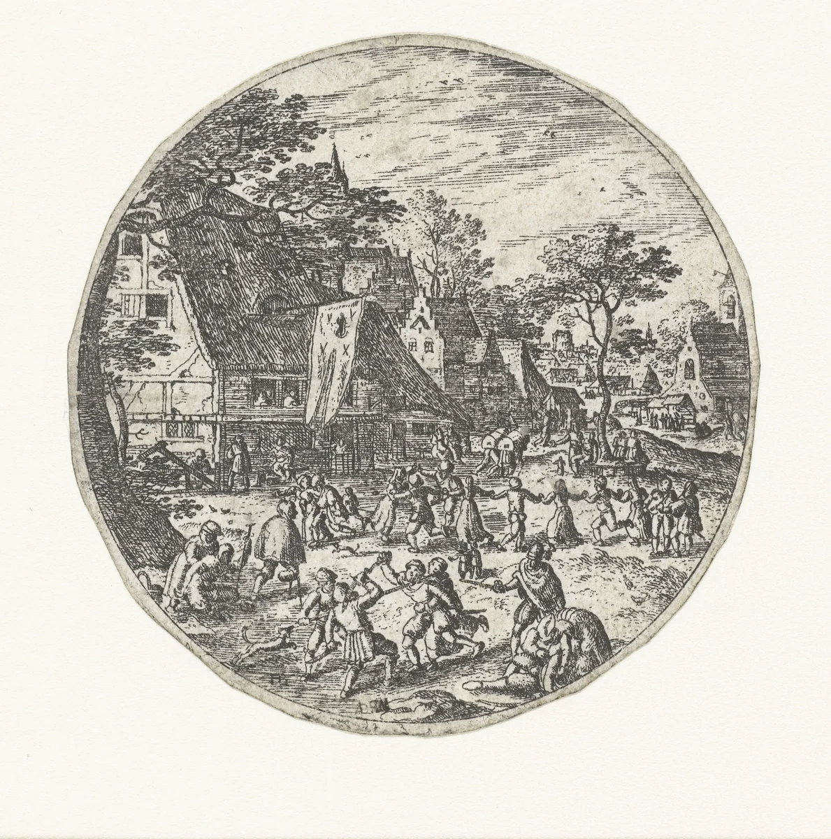 Boerendans by Unknown, print, 1550-1593