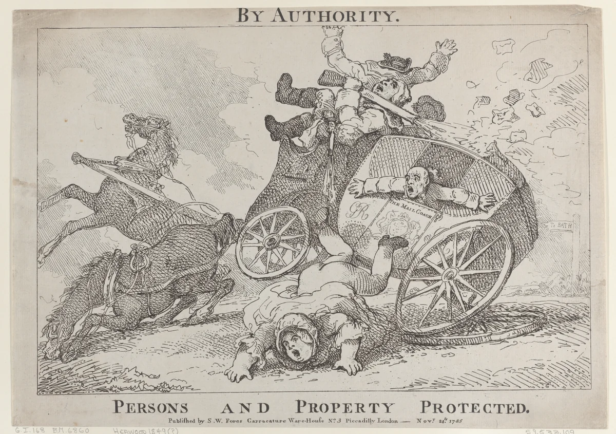 By Authority. Persons and Property Protected by Thomas Rowlandson, print, 1785