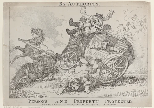 By Authority. Persons and Property Protected by Thomas Rowlandson, print, 1785