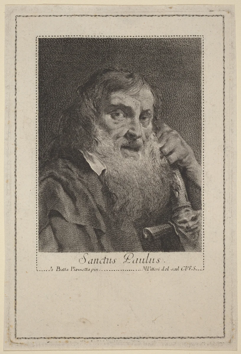 Sanctus Paulus by Marco Alvise Pitteri, print, 1702-1786