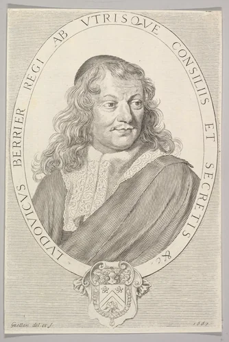 Louis Berryer by Claude Mellan, print, 1667