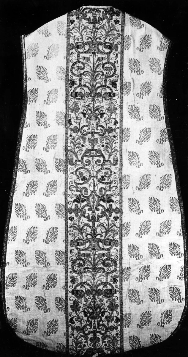 Chasuble with Orphrey Bands by Spain, textile, 1601-1700