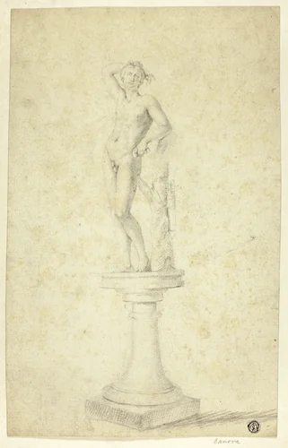 Statue of Apollo by Unknown Artist, drawing, 1700-1799