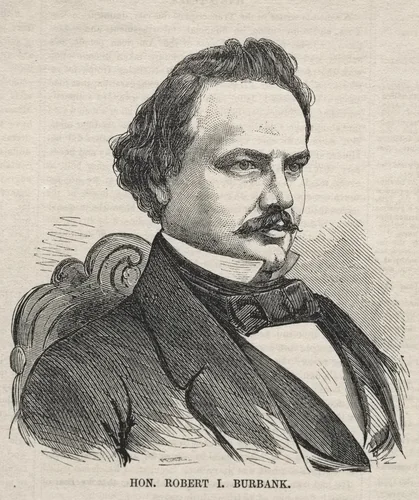 Hon. Robert I. Burbank by Winslow Homer, print, 1857