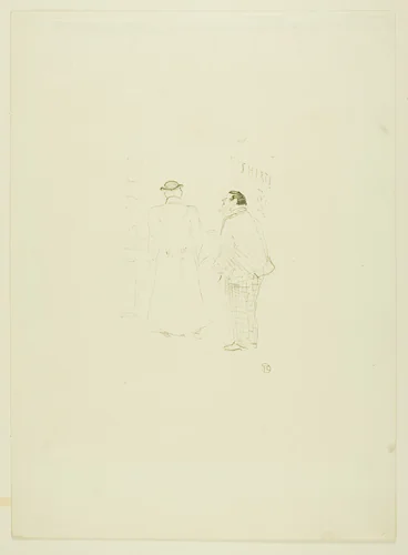 The Head Salesman at Jourdan and Brown by Henri de Toulouse-Lautrec, print, 1897