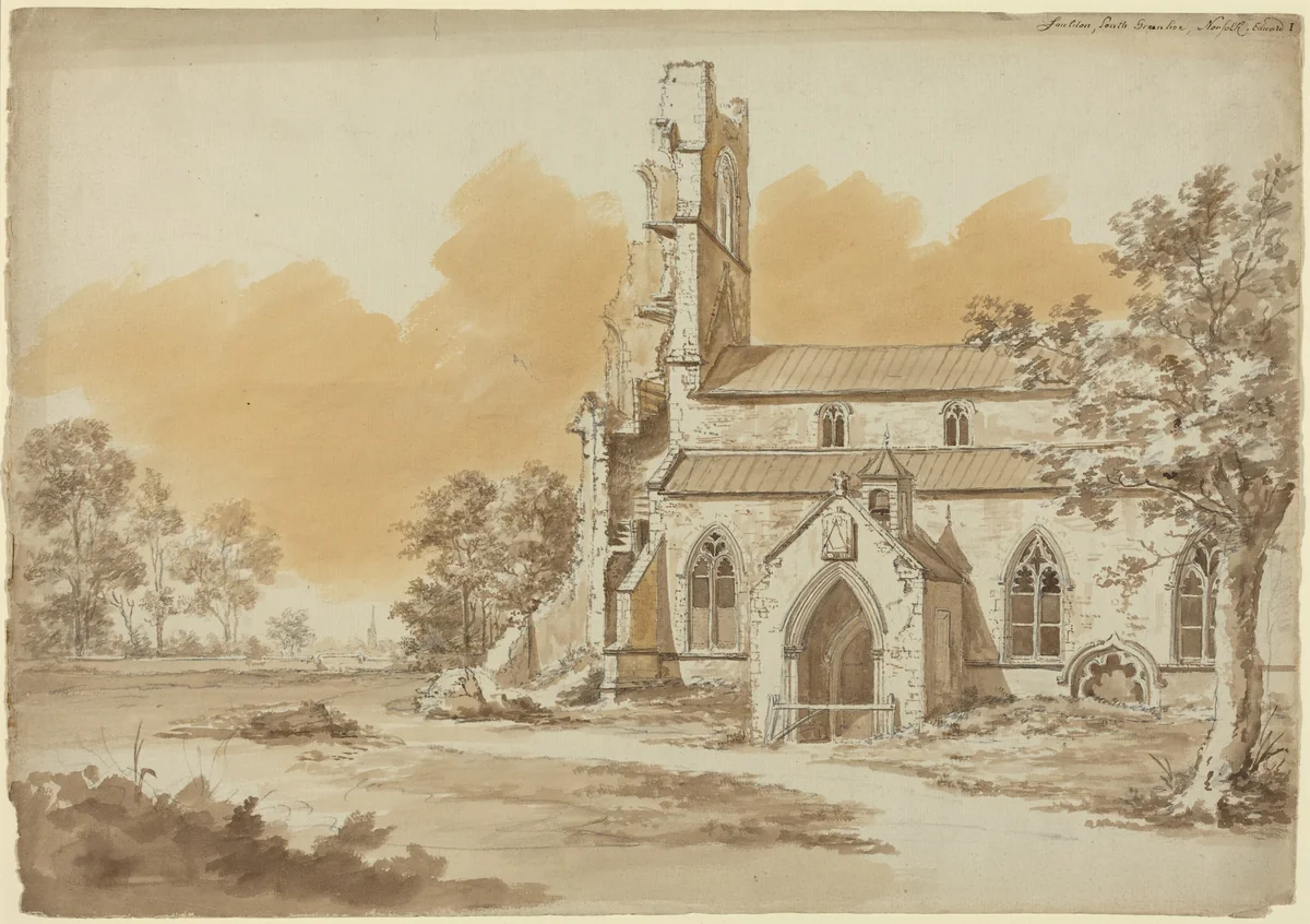 Fauldon, South Greenhoe, Norfolk by Hendrik Frans de Cort, drawing, 1794